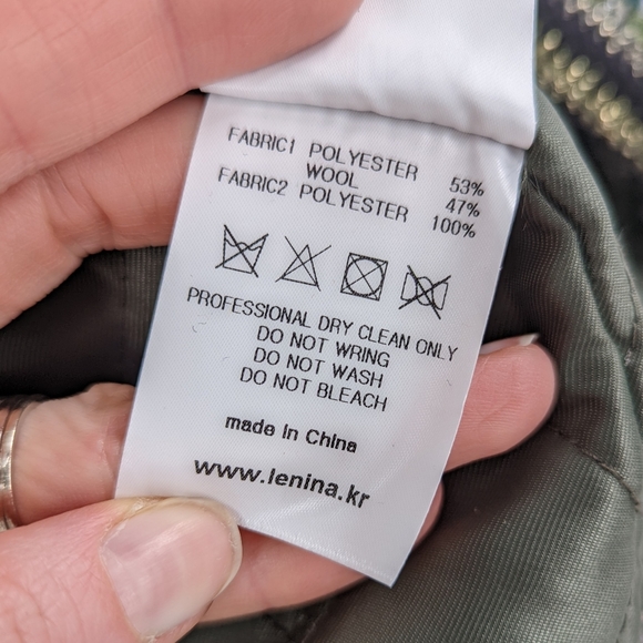 LENINA Coco Cropped Tweed Jacket Black and Green One Size - Picture 11 of 11